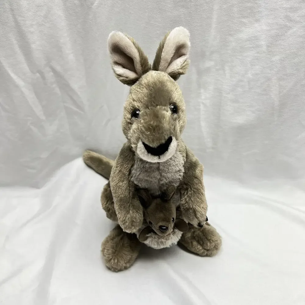 Wild Republic Cuddlekins Kangaroo With Joey In Pouch 12
